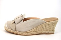 Wedge Espadrilles mules - beige in large sizes